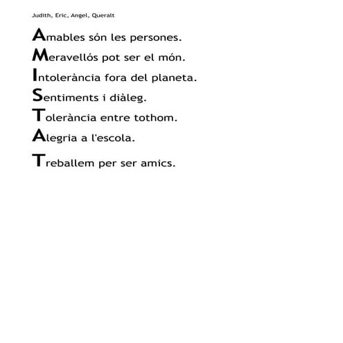 Acrostics de classe