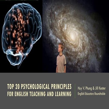 Top 20 Psychological Principles for Teaching & Learning