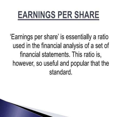 EARNING PER SHARE IAS-33