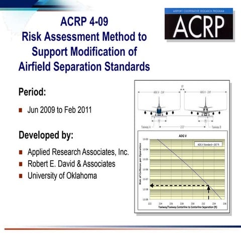 ACRP 4-09 Risk Assessment Method to Support Modification of Airfield Separat...