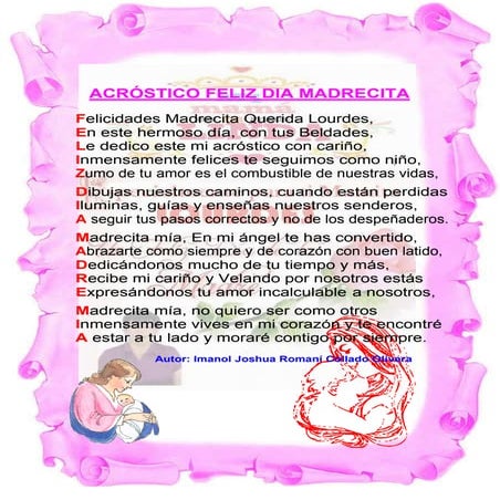 Acróstico feliz dia madre mia PDF
