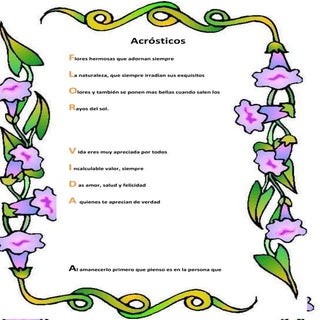 Acrósticos