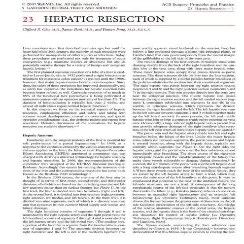 Laparoscopic intrahepatic Glissonian technique for liver surgery ...