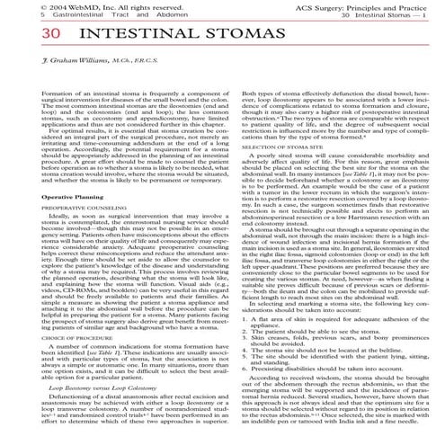 Acs0530 Intestinal Stomas 2004