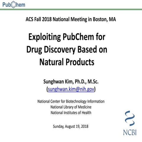 Exploiting PubChem for drug discovery based on natural products