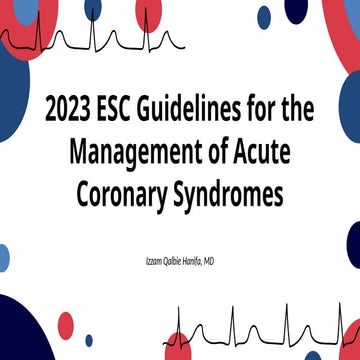 2023 ESC Guidelines for the management of ACS