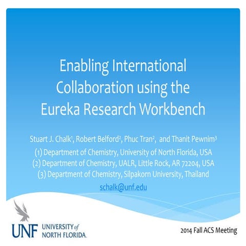 ACS 248th Paper 67 Eureka Collaboration