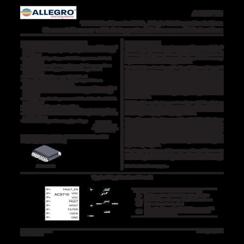 Original High Voltage Isolation IC ACS710T KLA-12CB 710T SOP-16 New