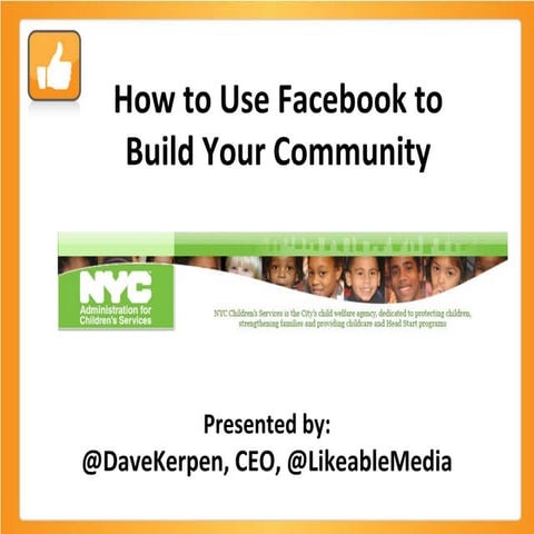 ACS Facebook Webinar May 19, 2011