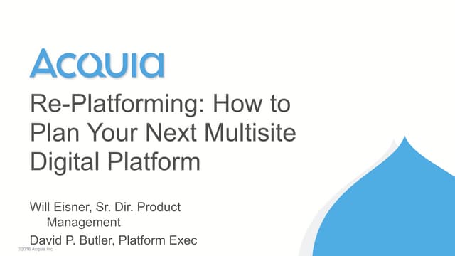 Re-Platforming: How to Plan Your Next Multi-Site Digital Platform