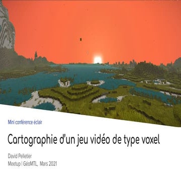 Cartographie d'un jeu de type voxel