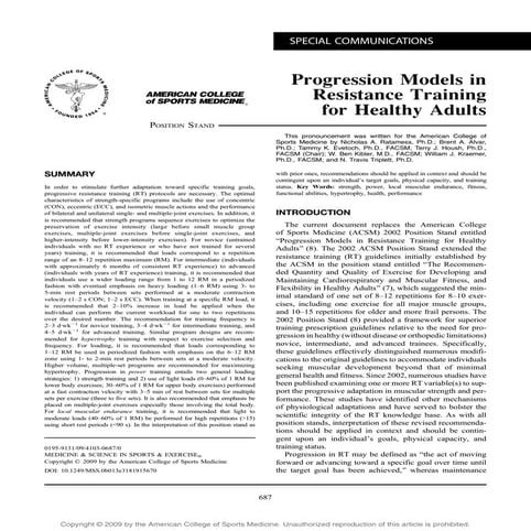 Acsm recommendations