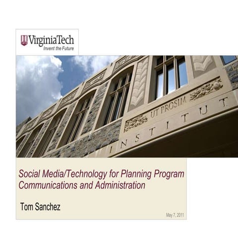 Social Media at Virginia Tech