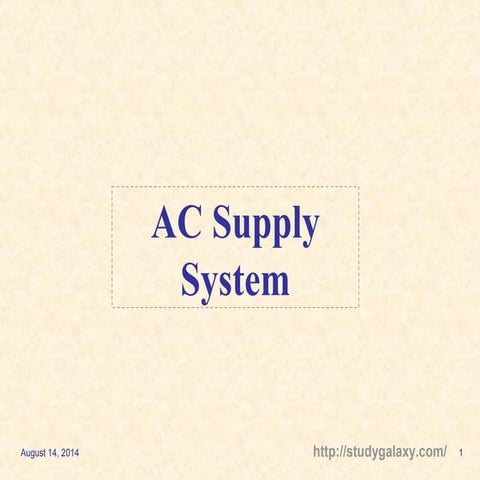 Ac supply system