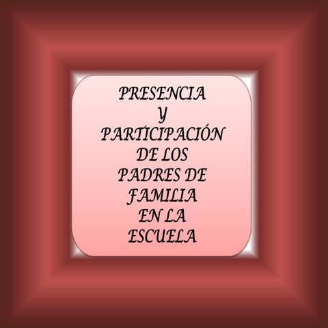 Presencia y participación de los padres de familia en la escuela | PDF