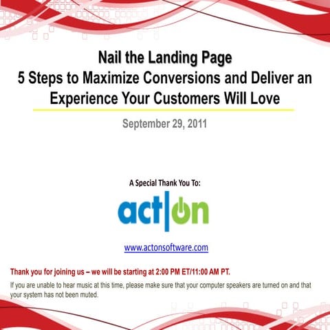 5 Steps to Maximize Conversions and Deliver an Experience Your Customers W…