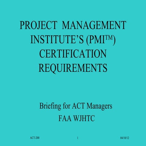 Act pmp cert exam eligibility brief-v2