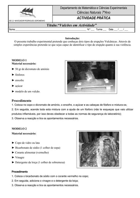  erupções vulcãnicas