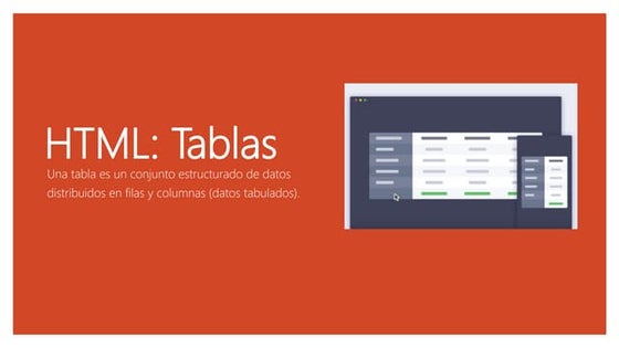 Conceptos básicos Tablas en HTML para ayudar a programar | PPTX
