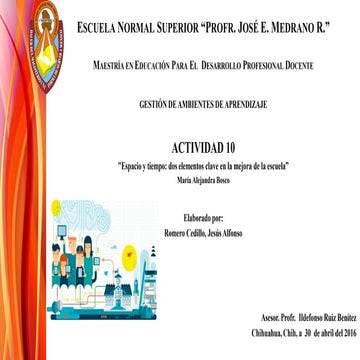 Act 10. organización del espacio y tiempo