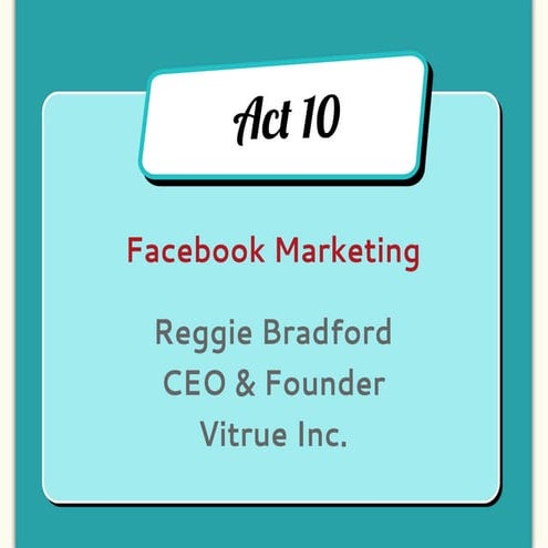Reggie Bradford, Vitrue