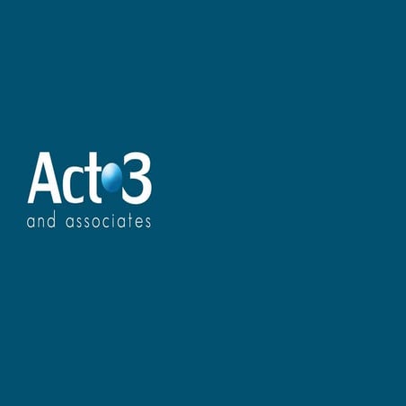 Act.3 Corporate Brochure