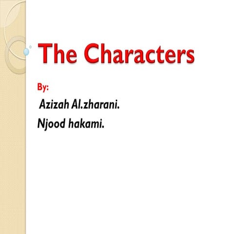 Act 4 characters by aziza and njood