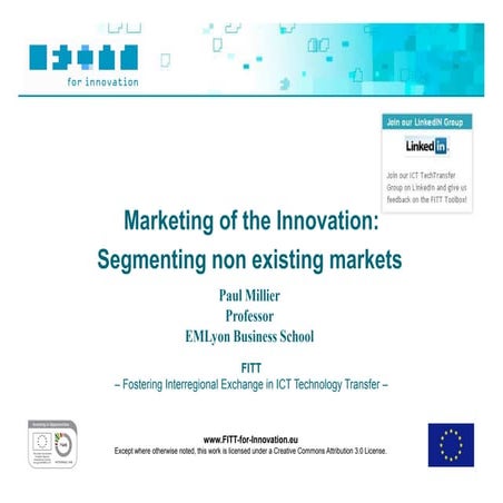 FITT Toolbox: Marketing of the Innovation