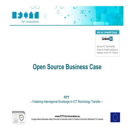 FITT Toolbox: Open Source Business Model - Geosparc