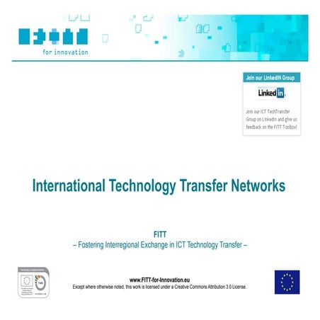 FITT Toolbox: International Technology Transfer Networks