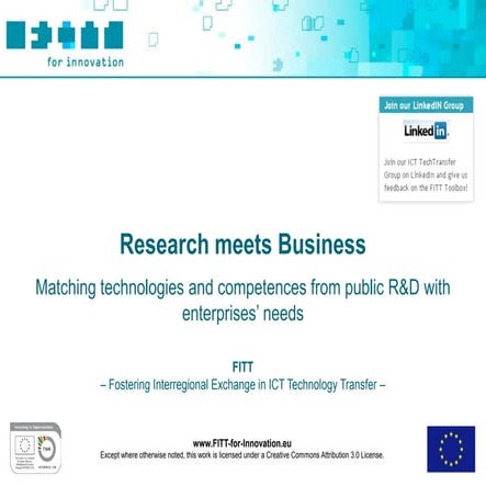 FITT Toolbox: Research meets Business