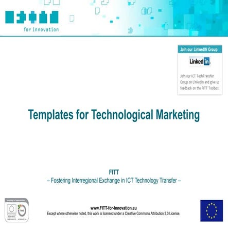 FITT Toolbox: Templates for Technological Marketing
