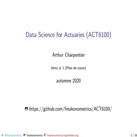 ACT6100 introduction