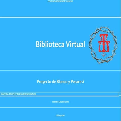 Implementación de una biblioteca virtual | PPTX