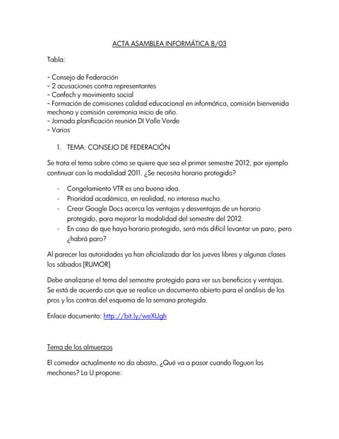 Acta Asamblea Informática 8/03
