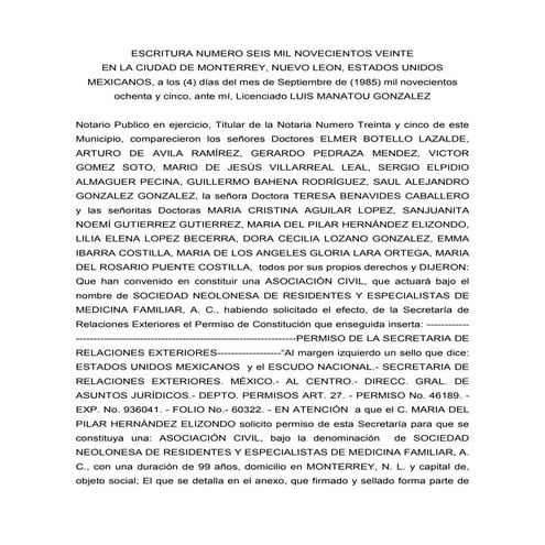 Acta constitutivasnremfac