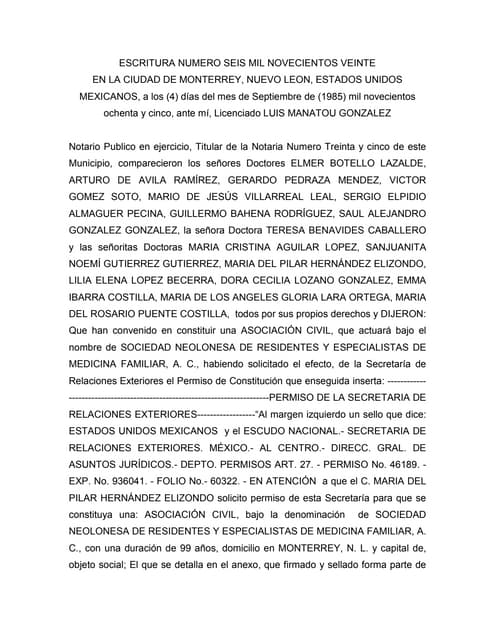 Acta constitutivasnremfac