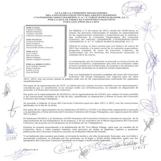 Acta firma convenio