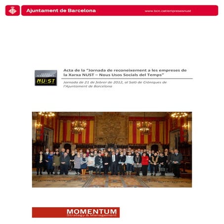 Acta jornada reconeixement empreses nust 21 feb 2012