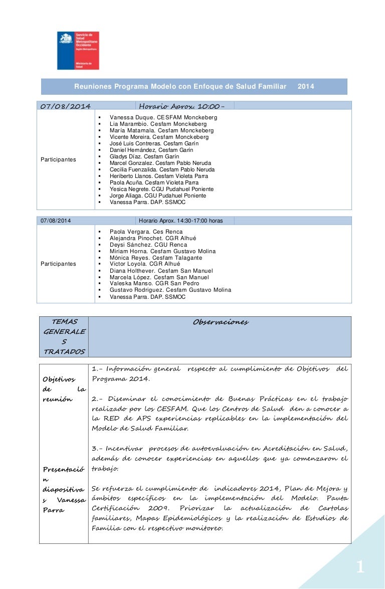 acta reuni 243 n 31 julio modelo 2 ejemplo de minutas de reuniones