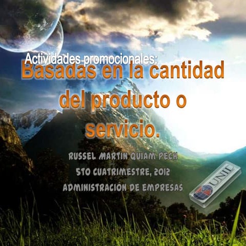 Act basadas en la cantidad del producto |  ¡Descarga el ppt =D!