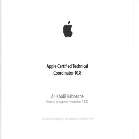 Apple Certified Technical Coordinator 10.8