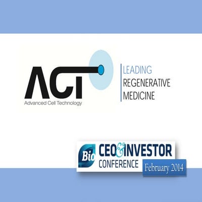 2014 BIO CEO Corporate Presentation, NY, NY Feb 11, 2014