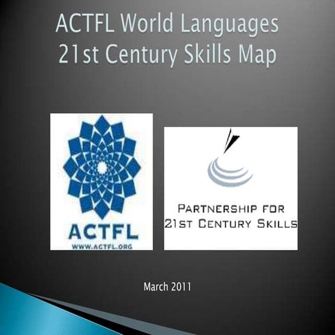 ACTFL 21st century skills map explanation