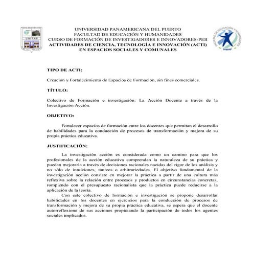 Acti colectivo de ia grupo peii 2