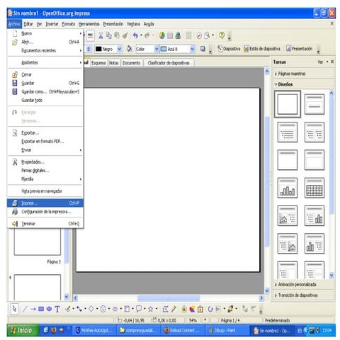 Imprimir con Openoffice | ODP
