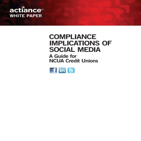 Compliance implications of social media