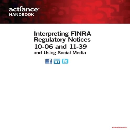 Actiance handbook FINRA