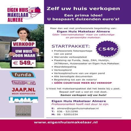 Actie Startpakket Eigen Huis Makelaar Almere