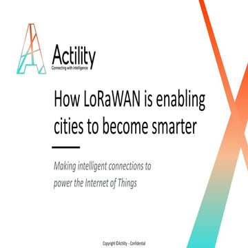 Actility and Solvera Lynx webinar: LoRaWAN for smart cities